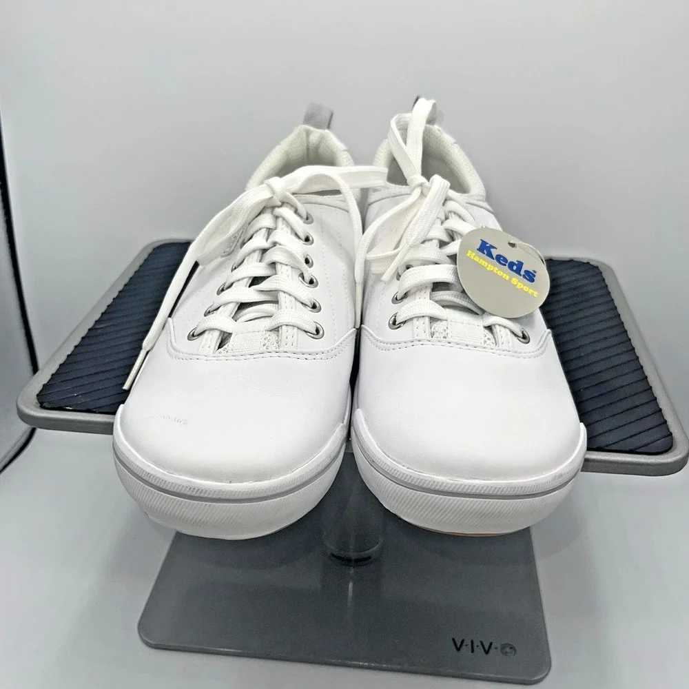 Keds White‎ Leather Classic Original Sneaker Shoes Womens 8